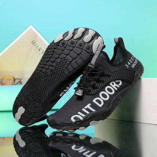 Barefoot Shoes Black White for Outdoor Water Sports Kennismoer